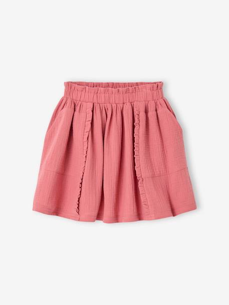 Jupe en gaze de coton tomette 1 - vertbaudet enfant 