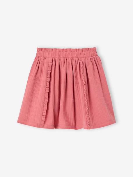 Jupe en gaze de coton tomette 2 - vertbaudet enfant 