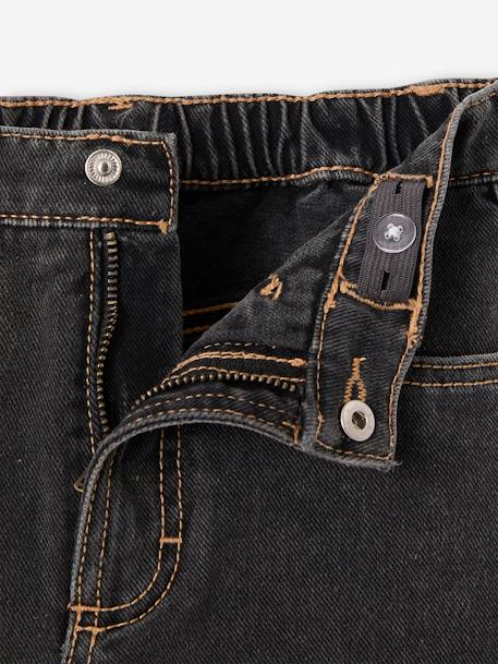Jupe short en jean Fille anthracite 3 - vertbaudet enfant 