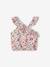 Blouse à volant asymétrique fille imprimée fleurs écru 2 - vertbaudet enfant 