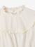 Blouse bi- matière fille détails en broderie anglaise écru 3 - vertbaudet enfant 
