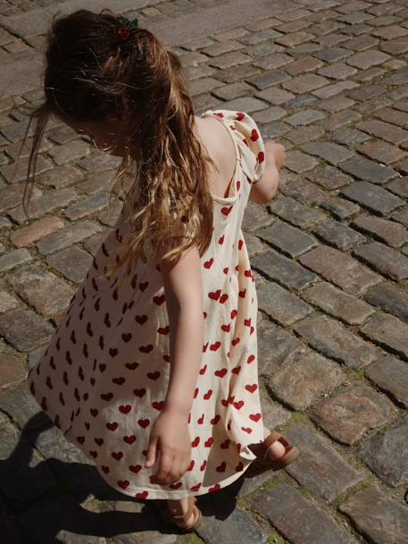 Robe bébé imprimée Amour rouge rouge 4 - vertbaudet enfant 