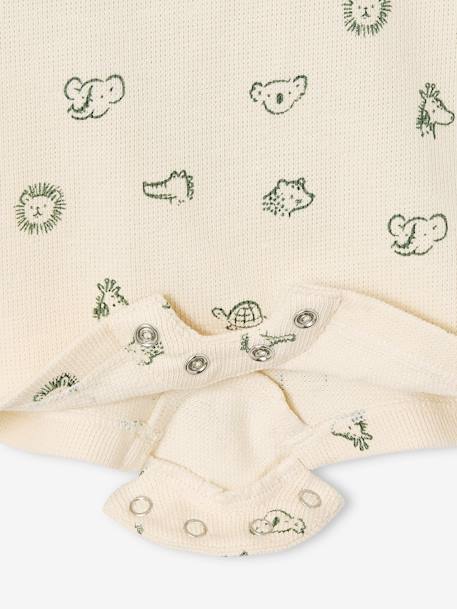 Coffret 3 pièces tee-shirt + salopette personnalisable + doudou bébé vert sauge 10 - vertbaudet enfant 