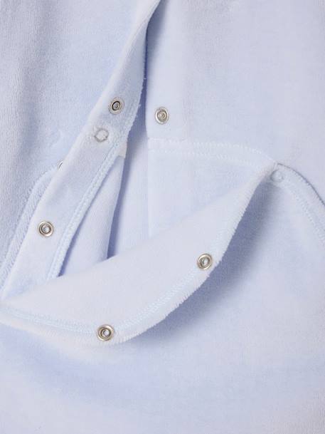 Pyjama bébé en velours personnalisable bleu ciel 3 - vertbaudet enfant 