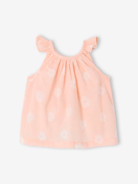 Ensemble imprimé débardeur + short + bandeau bébé fille rose pâle 3 - vertbaudet enfant 