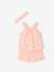 Ensemble imprimé débardeur + short + bandeau bébé fille rose pâle 2 - vertbaudet enfant 