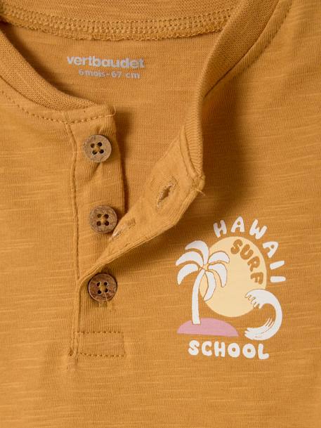 T-shirt bébé garçon imprimé ocre 2 - vertbaudet enfant 