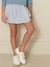 Jupe-short en seersucker fille rayé bleu 4 - vertbaudet enfant 
