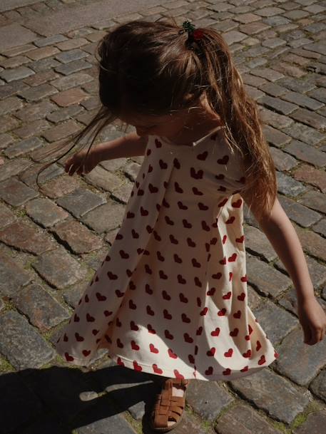 Robe bébé imprimée Amour rouge rouge 2 - vertbaudet enfant 