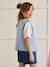 Veste matelassée sans manches fille vichy brodé carreaux bleu 5 - vertbaudet enfant 