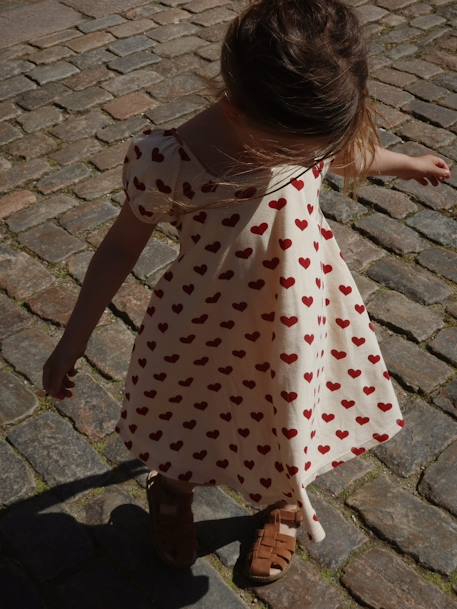 Robe bébé imprimée Amour rouge rouge 3 - vertbaudet enfant 
