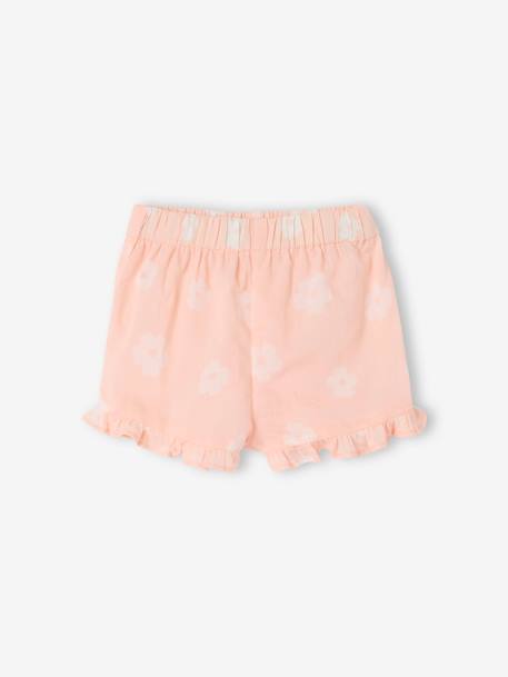 Ensemble imprimé débardeur + short + bandeau bébé fille rose pâle 4 - vertbaudet enfant 