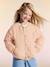 Blouson matelassé style bomber en gaze de coton fille rose poudré+vanille 1 - vertbaudet enfant 