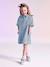 Robe en jean fille bleu clair 1 - vertbaudet enfant 