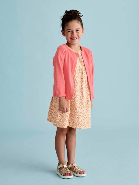 Ensemble fille robe + gilet mauve+rose+rose imprimé 11 - vertbaudet enfant 