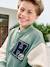 Sweat garçon molleton style teddy badge en bouclettes. anthracite+marine+vert émeraude+vert sapin 9 - vertbaudet enfant 