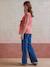 T-shirt long à noeud grossesse et allaitement en coton biologique* vieux rose 2 - vertbaudet enfant 