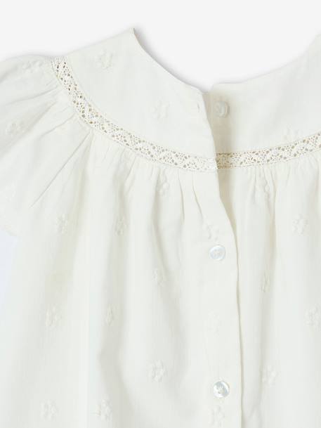 Ensemble naissance en broderie anglaise robe, culotte et bandeau écru 7 - vertbaudet enfant 