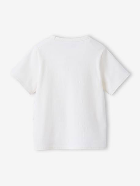 T-shirt fille ajouré côtés écru 2 - vertbaudet enfant 