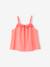 Pyjashort fille volant brodé corail 3 - vertbaudet enfant 