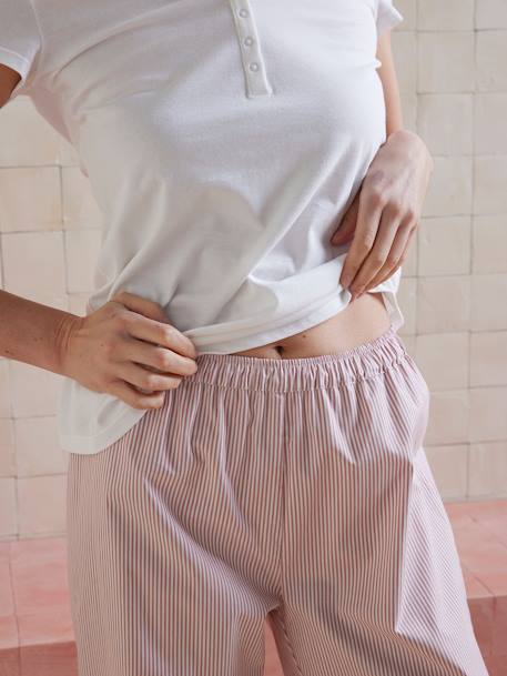 Ensemble 2 pièces pyjama en coton Before and After blush 5 - vertbaudet enfant 