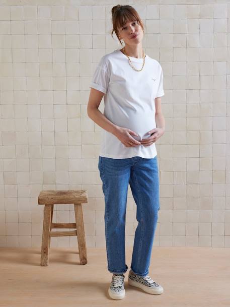 T-shirt de grossesse uni en coton blanc 2 - vertbaudet enfant 