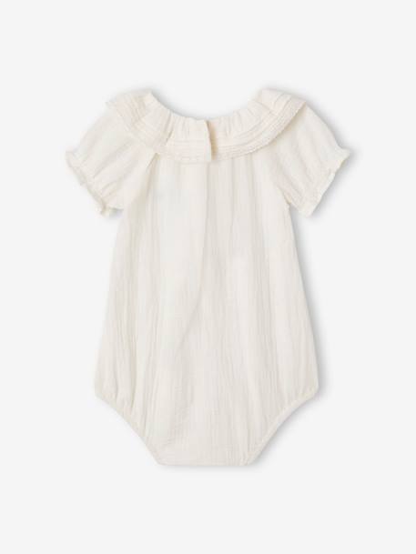 Body naissance col volanté écru 3 - vertbaudet enfant 