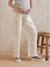 Pantalon de grossesse droit en gaze de coton sable 3 - vertbaudet enfant 