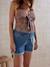 Short denim coupe mom Before and After stone 3 - vertbaudet enfant 