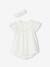 Ensemble naissance en broderie anglaise robe, culotte et bandeau écru 1 - vertbaudet enfant 