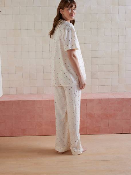 Ensemble 2 pièces pyjama Before and After personnalisable écru 5 - vertbaudet enfant 