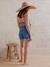 Short denim coupe mom Before and After stone 4 - vertbaudet enfant 