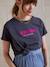 Tee-shirt grossesse et allaitement à message en coton bio GRIS FONCE UNI AVEC DECOR 4 - vertbaudet enfant 