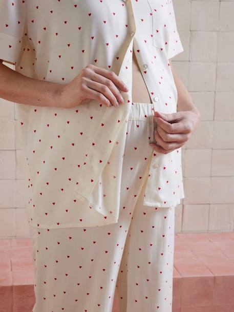 Ensemble 2 pièces pyjama Before and After personnalisable écru 7 - vertbaudet enfant 