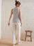 Pantalon de grossesse droit en gaze de coton sable 5 - vertbaudet enfant 