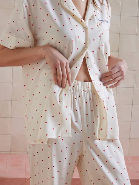 Ensemble 2 pièces pyjama Before and After personnalisable écru 8 - vertbaudet enfant 