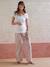 Ensemble 2 pièces pyjama en coton Before and After blush 1 - vertbaudet enfant 