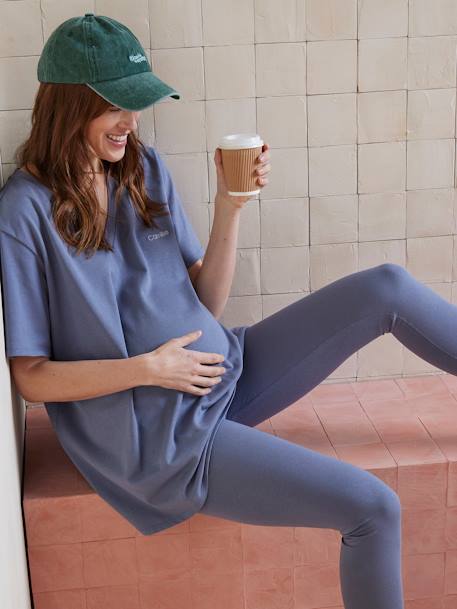 Ensemble 2 pièces grossesse homewear bleu ardoise 2 - vertbaudet enfant 