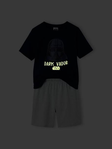Pyjashort Star Wars Dark Vador avec détails phosphorescents marine 3 - vertbaudet enfant 
