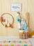 Panier de rangement en jute bicolore avec pompons blanc 1 - vertbaudet enfant 