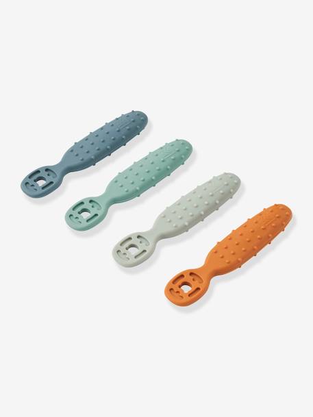Lot De 4 Cuillères L'Essor - Couverts Anciens D'occasion - Déco Ou Cuisine