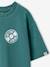 T-shirt garçon motif devant/dos effet délavé écru+vert d'eau 12 - vertbaudet enfant 