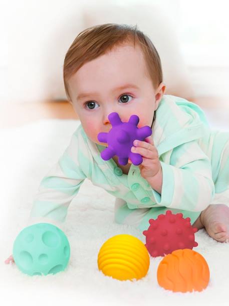 6 balles souples sensorielles INFANTINO multicolore 3 - vertbaudet enfant 