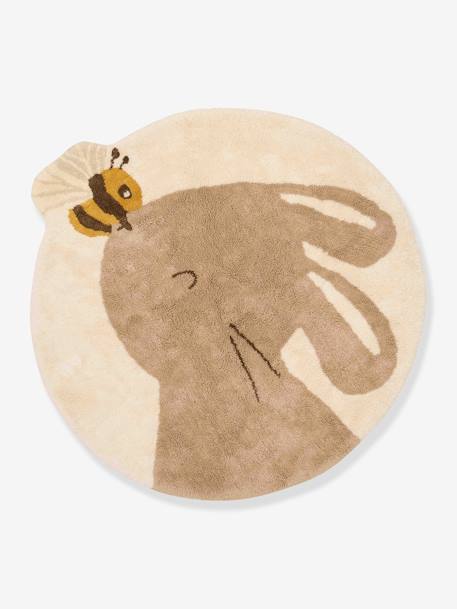 Tapis Lapin 110 x 110 cm beige 1 - vertbaudet enfant 