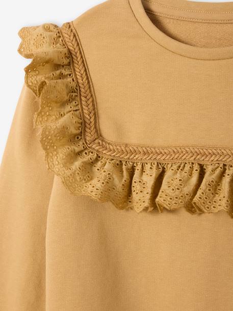 Sweat Fille Broderie sable 3 - vertbaudet enfant 