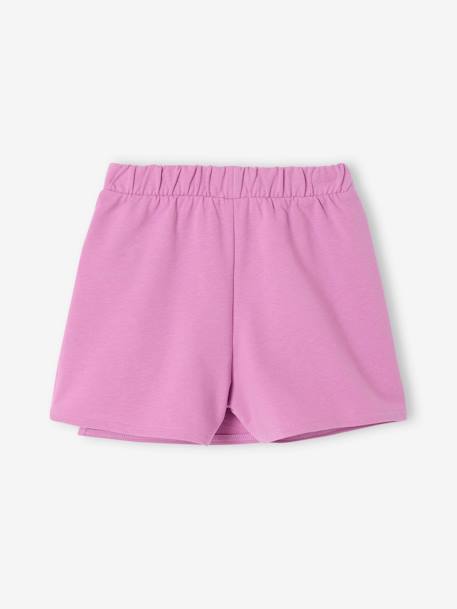 Jupe short en molleton fille violet 2 - vertbaudet enfant 