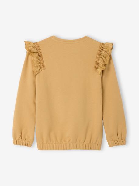 Sweat Fille Broderie sable 2 - vertbaudet enfant 