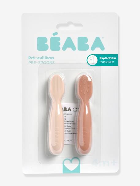 Lot de 2 pré-cuillères d'apprentissage en beige+sage green + velvet grey+terracotta + velvet grey 5 - vertbaudet enfant 
