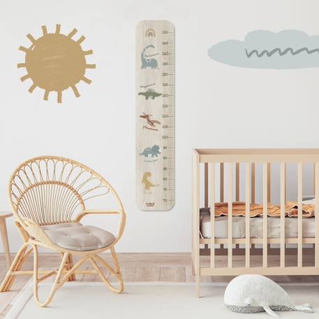 Toise en bois collection 5 dinos Multicolore 2 - vertbaudet enfant 