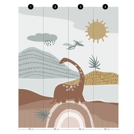 Papier peint panoramique paolo Multicolore 2 - vertbaudet enfant 